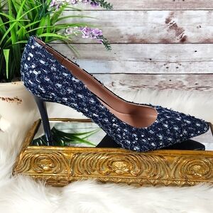 Unilady, Women's Chic Navy Blue Sequin Pointed Toe Heels byCall It Sprg, Sz 8.5